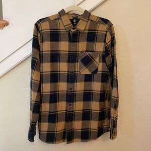 Volcom Flannel Long Sleeve Button Down Modern Fit Shirt EUC
